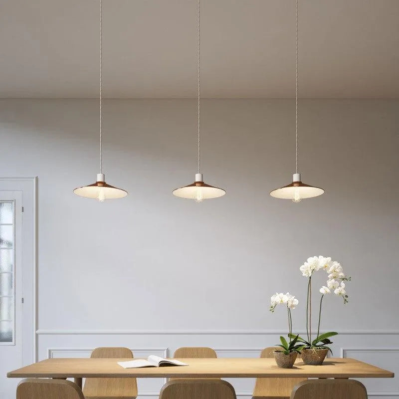 Lamphouder wit e27 glad ontwerp met lampenkap ring - FOIR