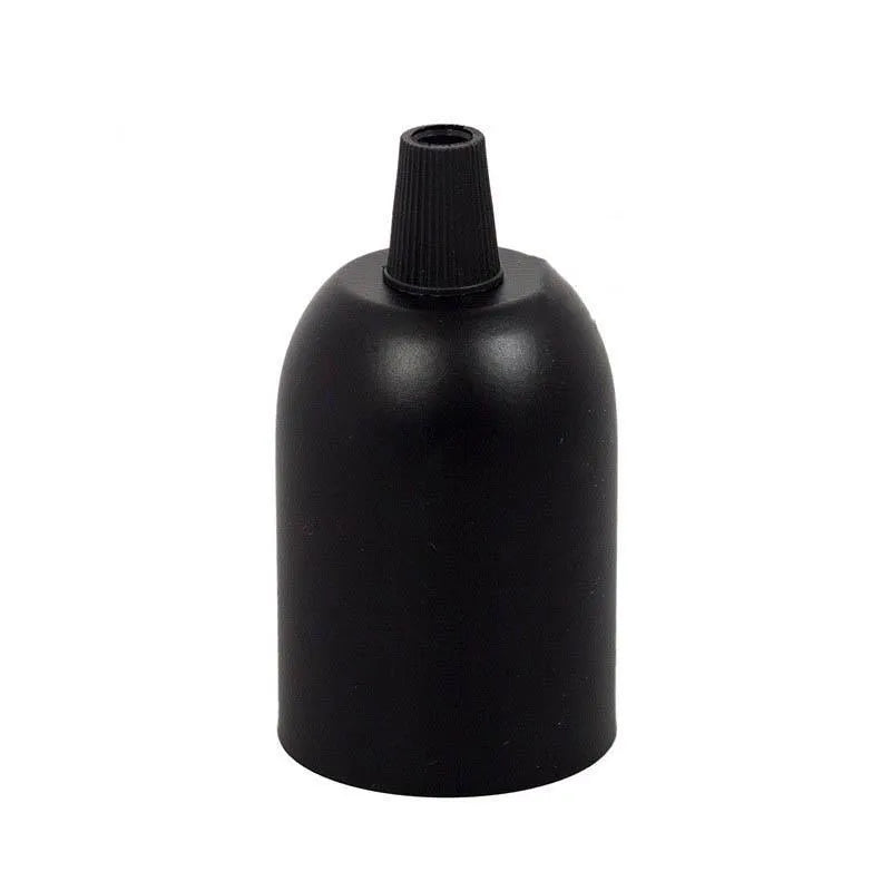 Fitting lamp zwart e27 glad metaal modern design