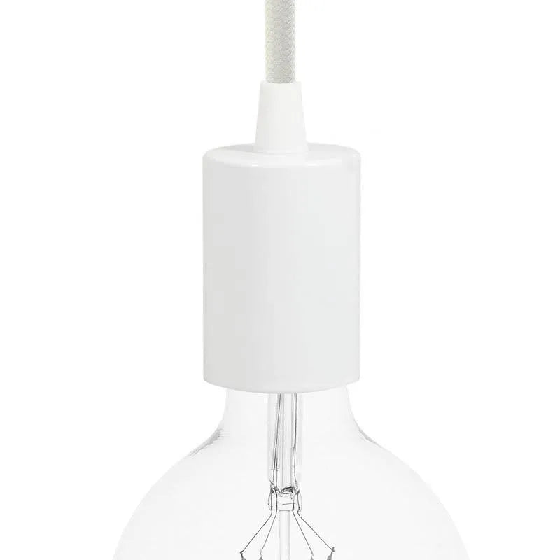 Fitting lamp e27 wit rond design 