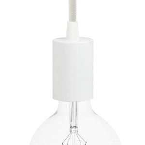 Fitting lamp e27 wit rond design 