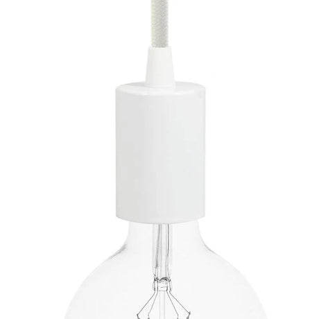Fitting lamp e27 wit rond design 