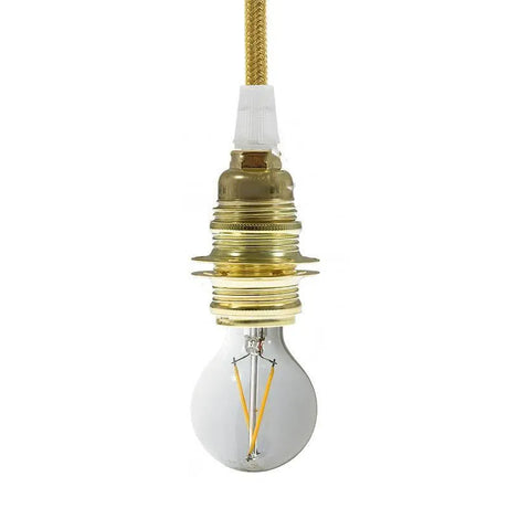 Fitting e14 messing modern lampenkap ringen