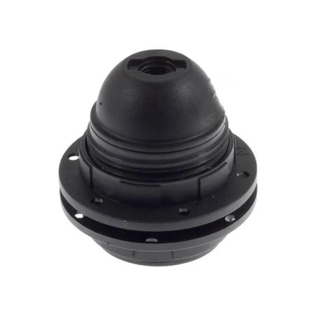Fitting zwart rond schroefdraad e27 fitting lampenkap