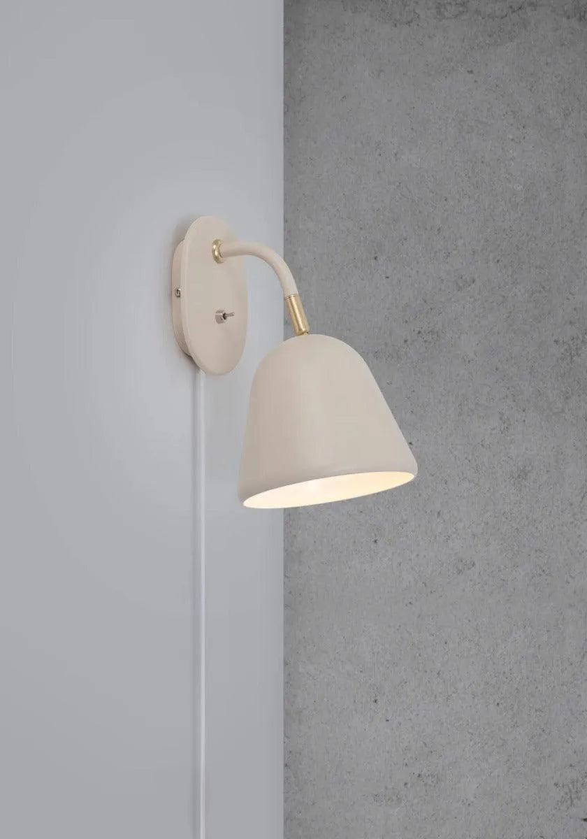verstelbare designwandlamp e14 fitting en schakelaar nordlux
