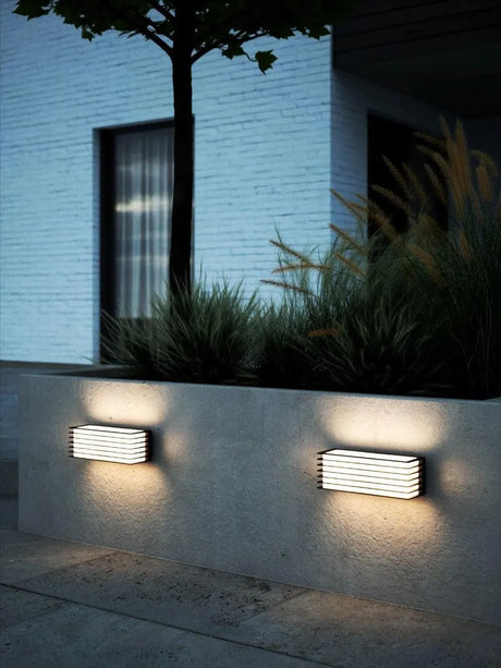 Nordlux Fluctus 28 gevelverlichting zwart breed 2x E27 fitting 'Nordlux Fluctus 28' - FOIR