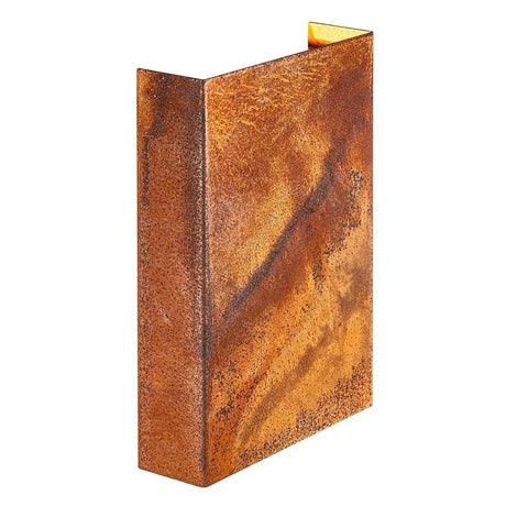Up en down gevelverlichting Nordlux 'Fold 15' met 4 verlichtings patronen 10W led 21 cm Cortenstaal Roestkleurig - FOIR
