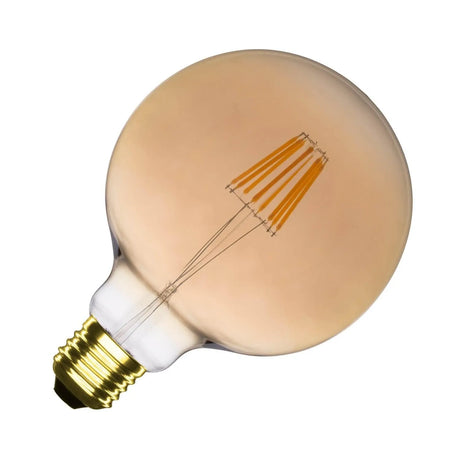 Led lamp G125 groot E27 goud globe led 