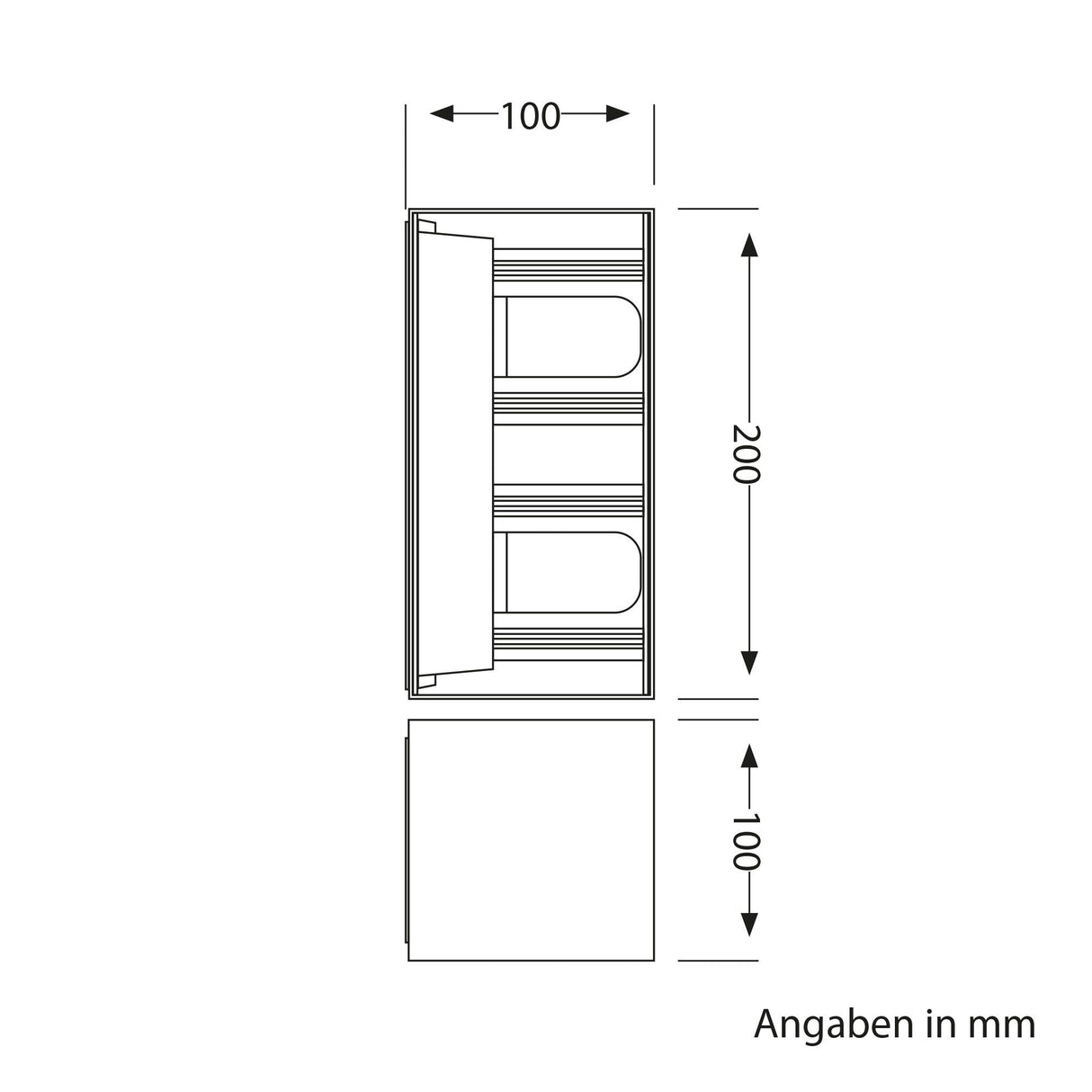 Buitenlamp vierkant breed Antraciet G9 2700K warm wit