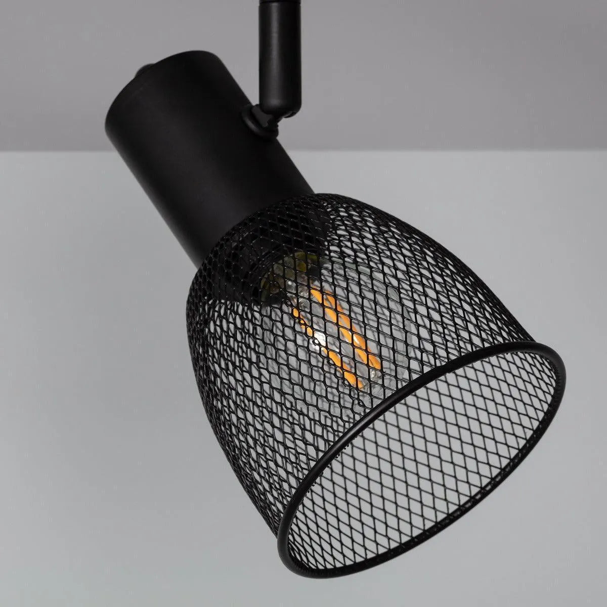 Zwarte gaas kap plafondlamp e14 fitting