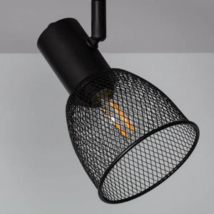 Zwarte gaas kap plafondlamp e14 fitting