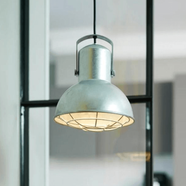 Gegalvaniseerde industriele hanglamp met E27 fitting 'Nordlux Porter 21' - FOIR
