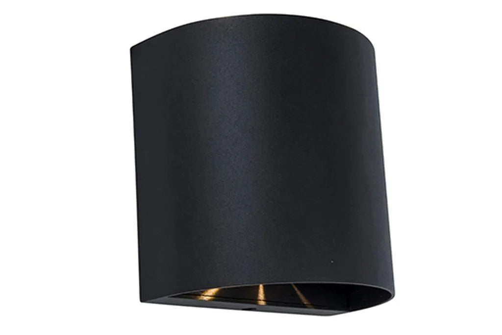 5104006012 6939412012780 wandlamp zwart lutec gemini beams met verschillende lichtpatronen 