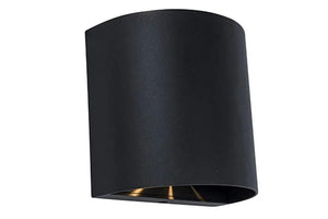 5104006012 6939412012780 wandlamp zwart lutec gemini beams met verschillende lichtpatronen 