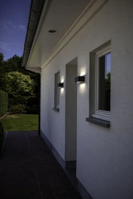 Buitenlamp up down 'Gemini' led lamp gevelverlichting 4000k 14 cm - FOIR