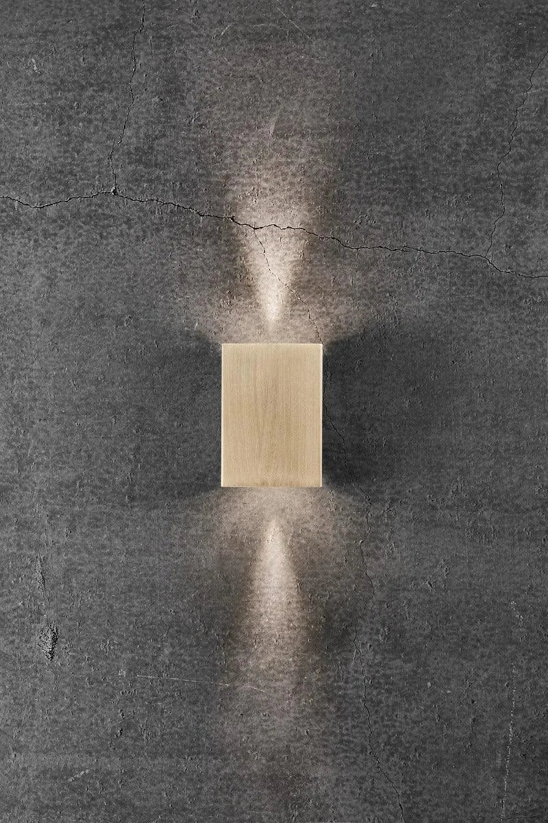 Buitenlamp messing Up en down ingebouwde LED lichtbron "Nordlux Fold 10" 10 cm - FOIR