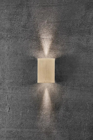 Buitenlamp messing Up en down ingebouwde LED lichtbron "Nordlux Fold 10" 10 cm - FOIR