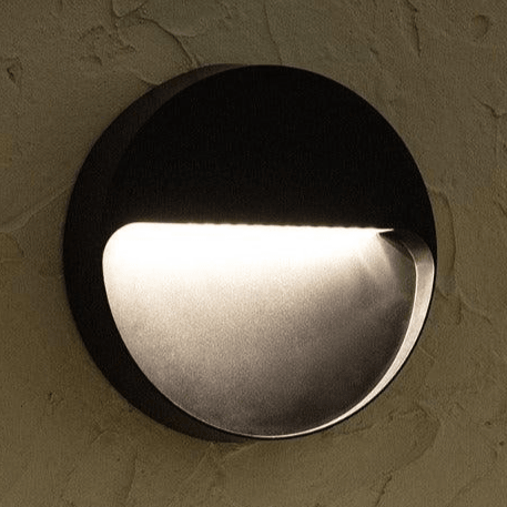 Wandlamp gevelverlichting 'Cebo' 8W buitenlamp zwart 23 cm warm wit 3000k IP65 - FOIR
