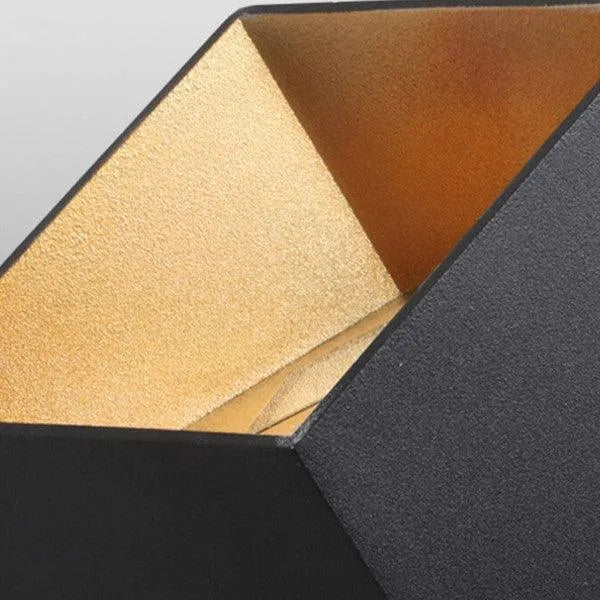 Wandlamp goud zwart modern LED lichtbron warm witte lichtbron 