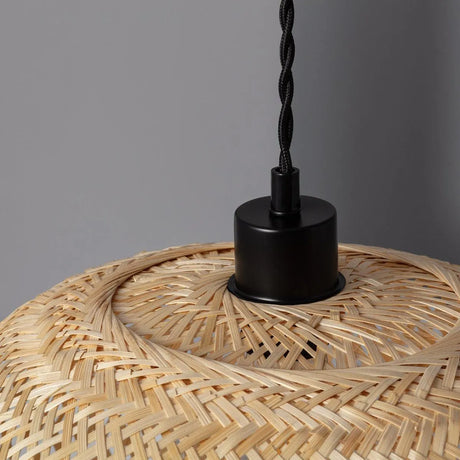 Ronde hanglamp gevlochten ontwerp led lamp