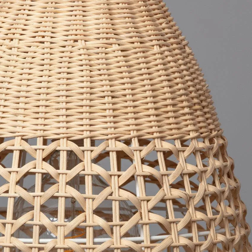 Rotan hanglamp e27 fitting modern gevlochten led 