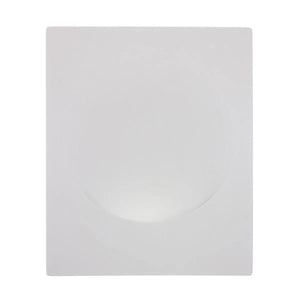 Wandlamp inbouw Gips 'Marloes' stuc lamp GU10 wit groot modern 350mm - FOIR
