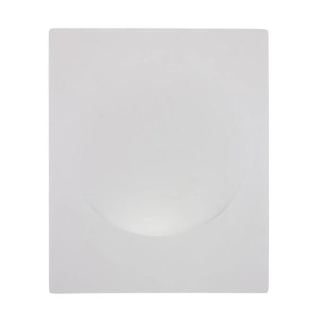 Wandlamp inbouw Gips 'Marloes' stuc lamp GU10 wit groot modern 350mm - FOIR