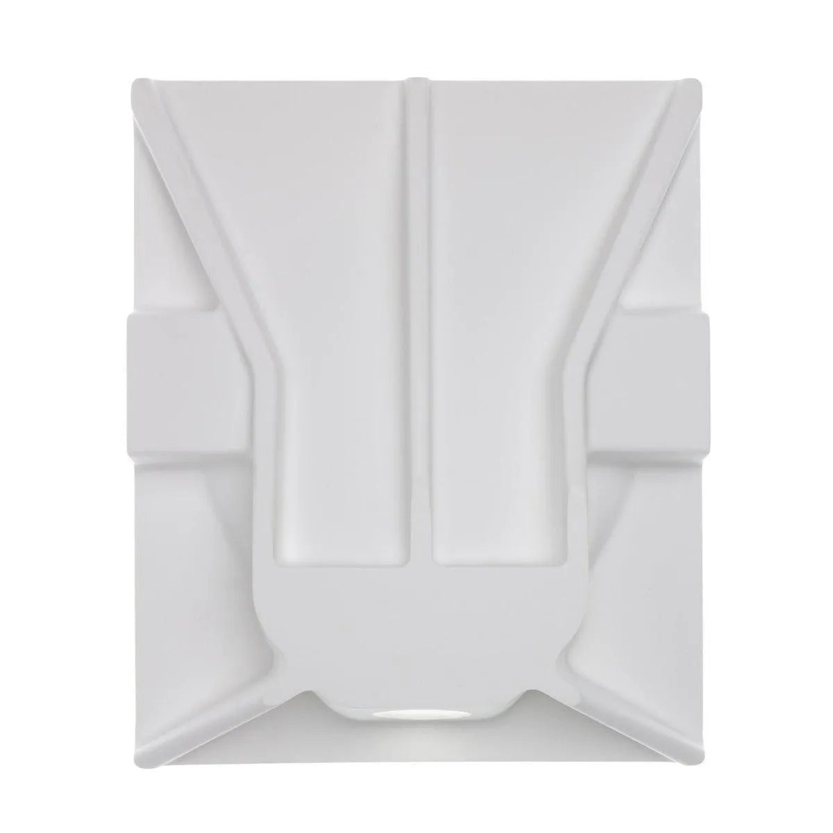 Wandlamp inbouw Gips 'Marloes' stuc lamp GU10 wit groot modern 350mm - FOIR