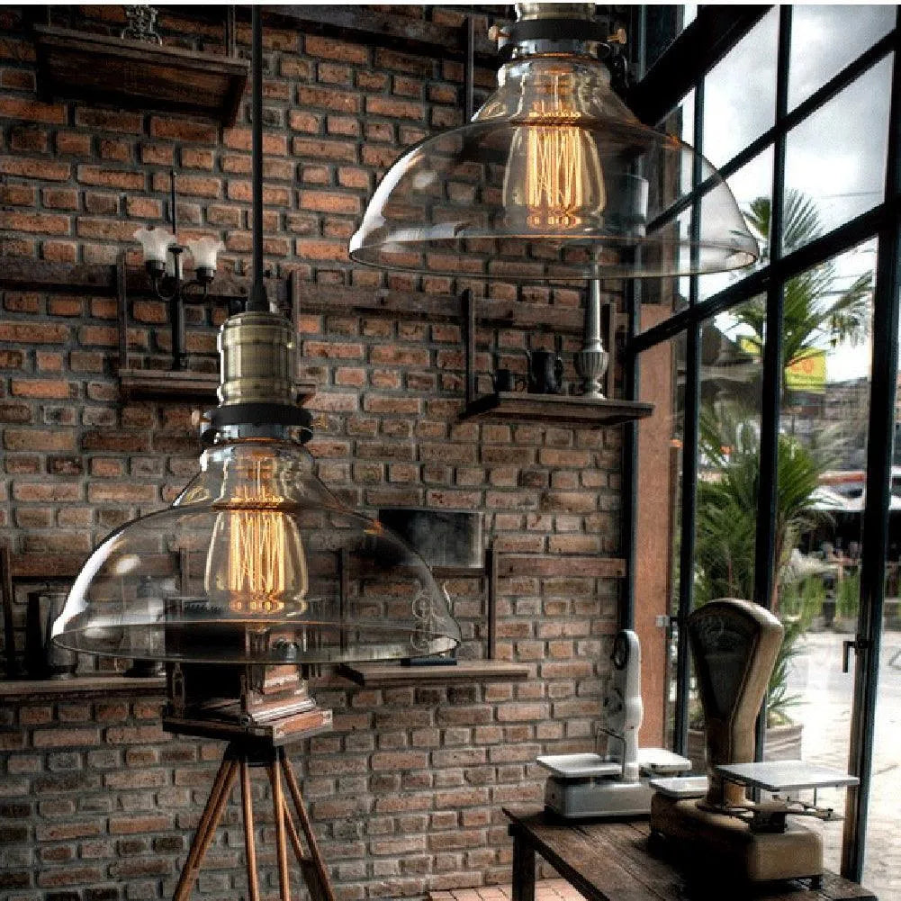 Voorbeeld lampenkap glas helder