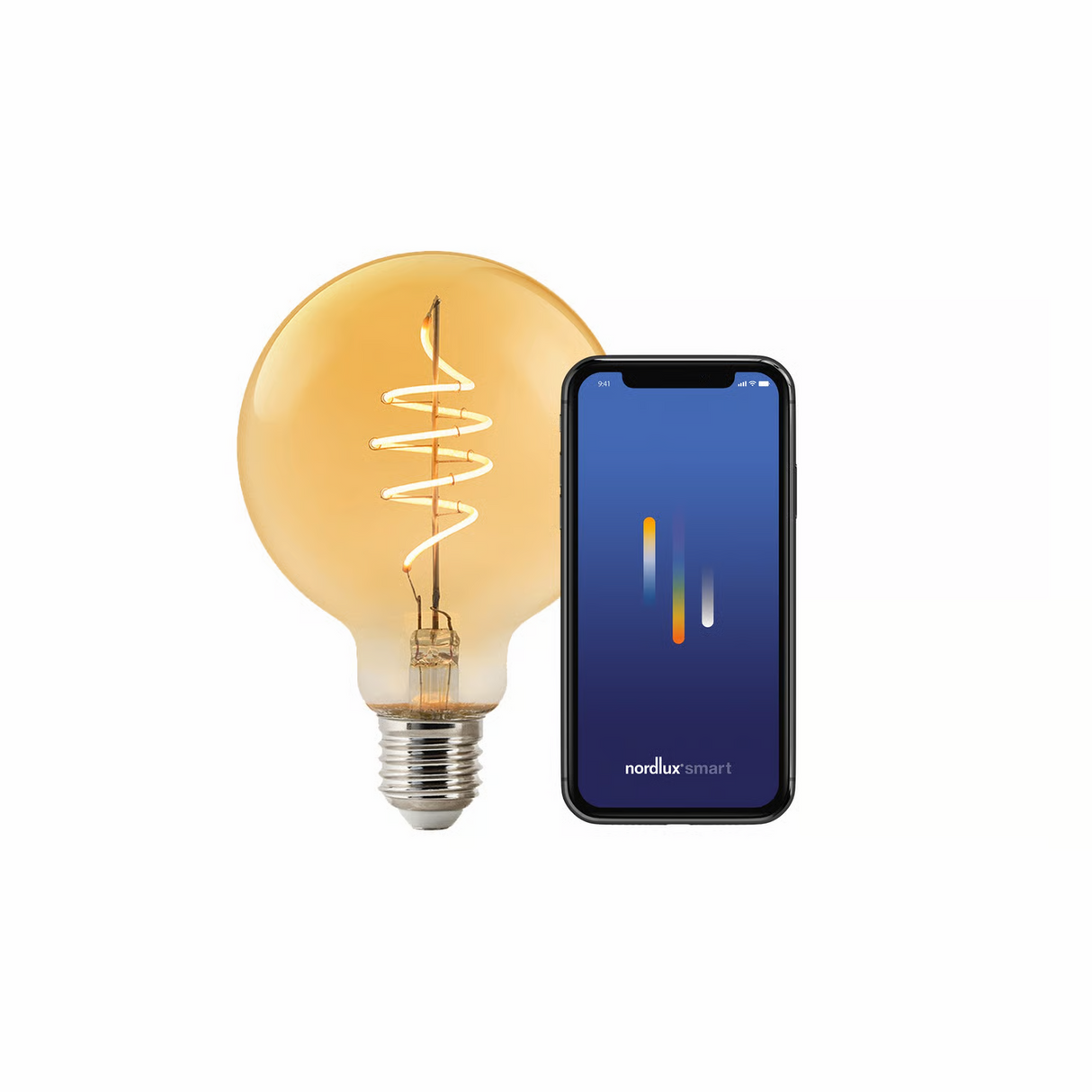 G95 E27 fitting Smart led lamp Bluetooth Goud 2200K 9.5 cm
