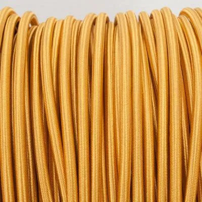 Keltisch Gouden rond strijkijzersnoer goud stoffen snoer