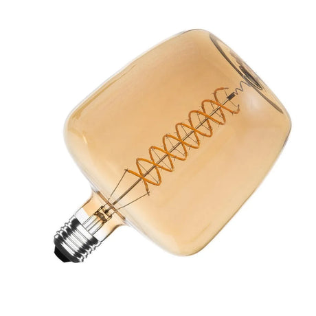 Grote led lamp goud glas e27 fitting spiraal