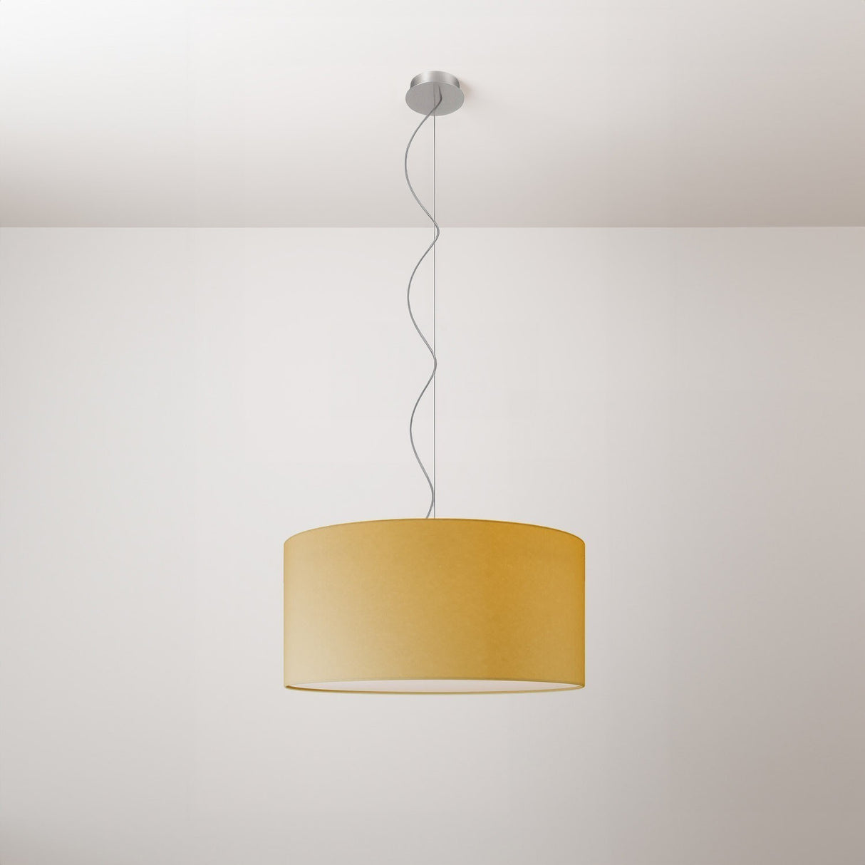 Hanglamp stof Cillindro rond 48 cm   Made in Italy