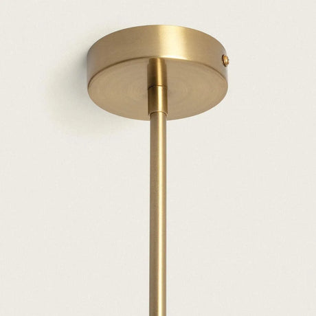 Hanglamp modern goud met opaalglas E27 fitting 'Kenji' - FOIR