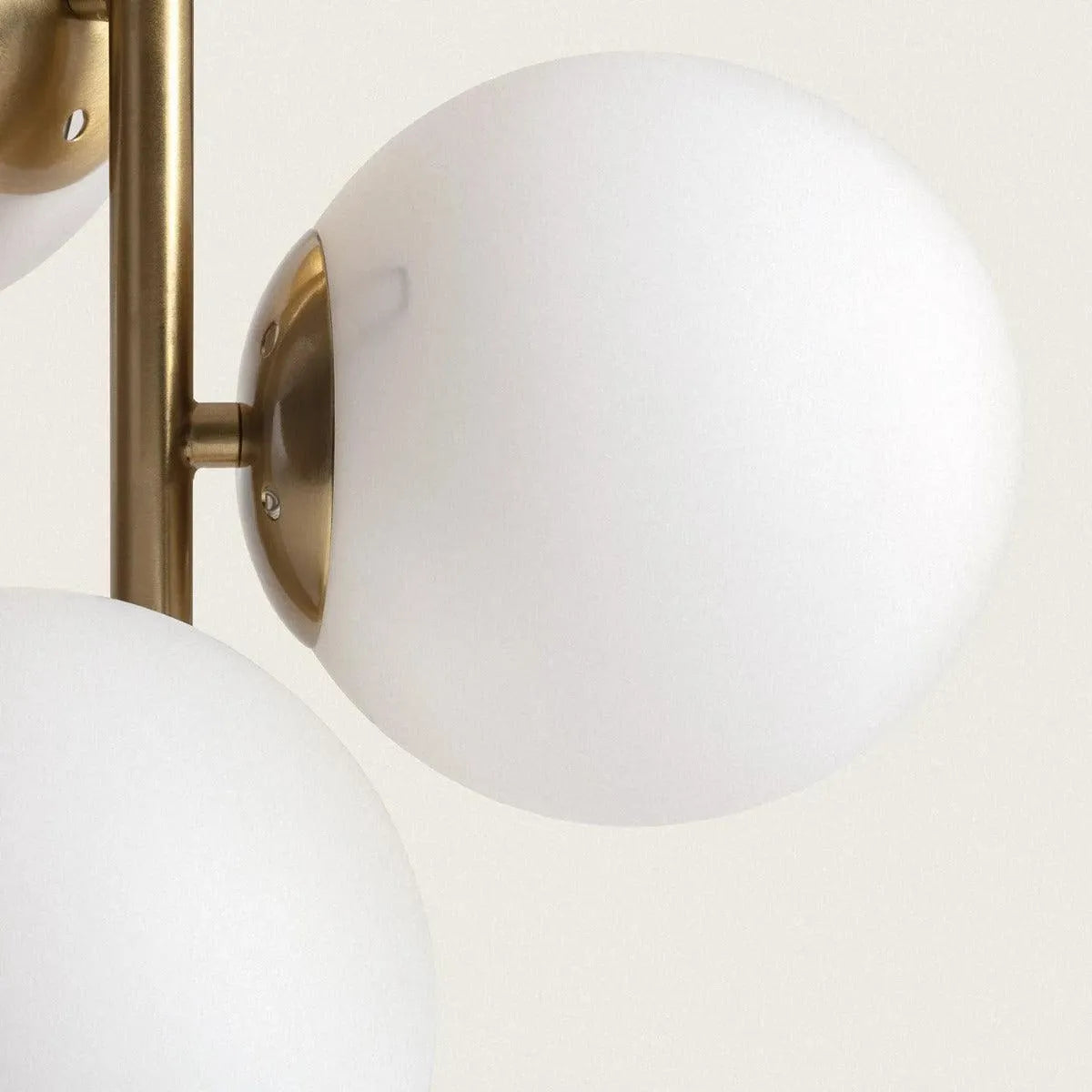 Tafellamp goud met opaalglazen bollen en E27 fitting 'Mono' - FOIR