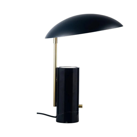 Tafellamp marmer zwart 'Mademoiselles' gu10 zwart en goud 42 cm - FOIR