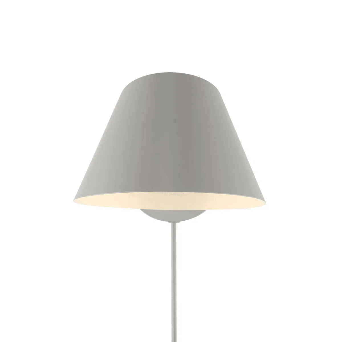 Verstelbare wandlamp grijs met E27 fitting stekker & schakelaar DFTP 'Stay' - FOIR