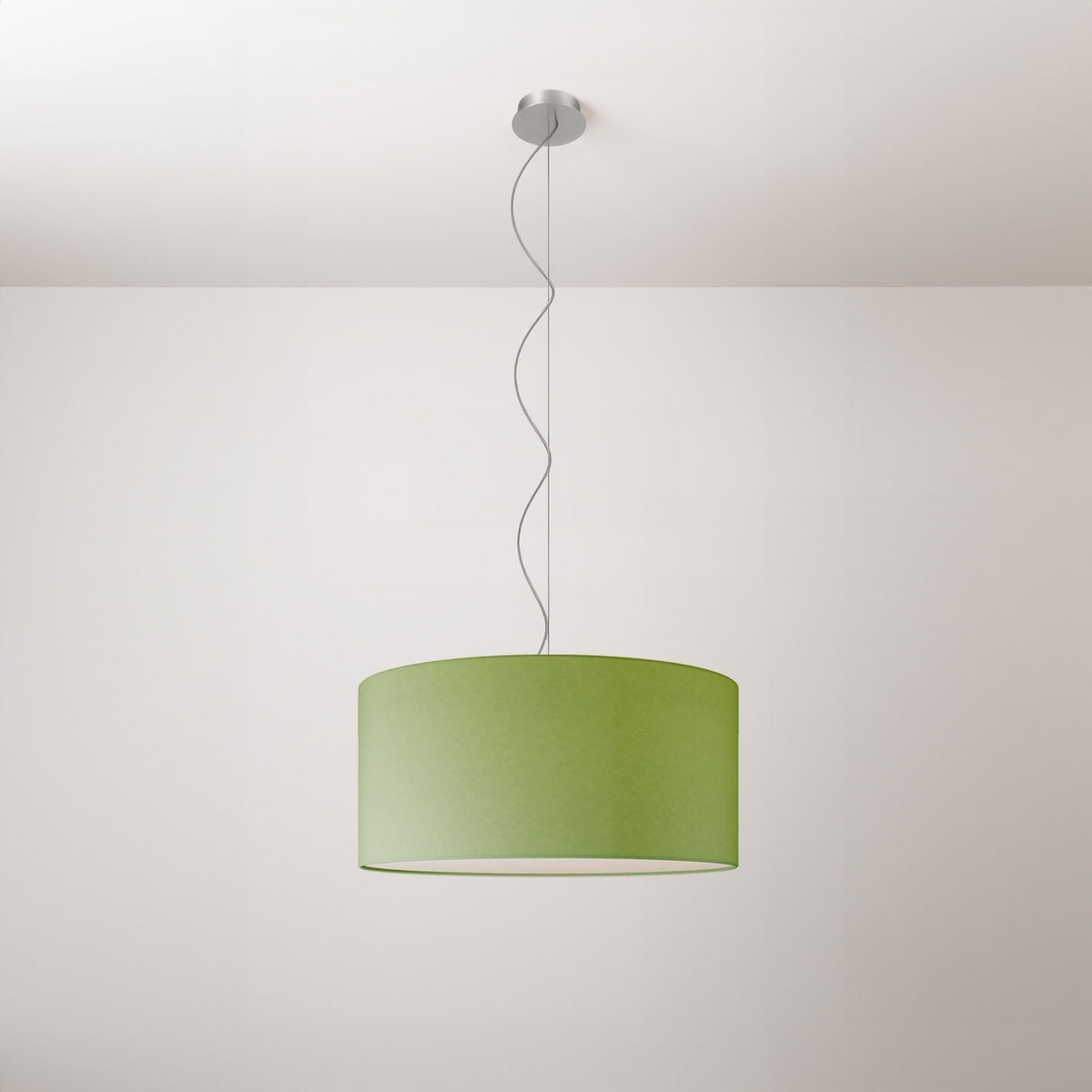 Hanglamp stof Cillindro rond 48 cm   Made in Italy