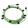 Feestverlichting zwart 12.5m 10x E27 fitting