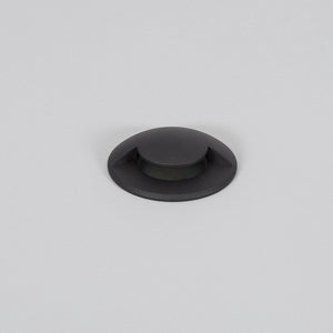 Grondspot Halve Maan zwart 3W led warm wit 52mm 24V