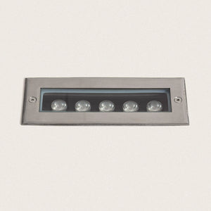 Grondspot led rechthoek 5W led warm wit 3000K 230V