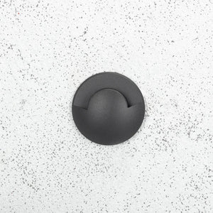 Grondspot Halve Maan zwart 3W led warm wit 52mm 24V