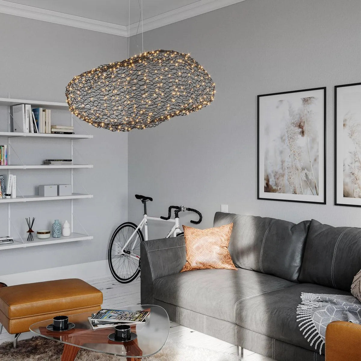 Hanglamp wolk zwart by rydens hayden led lamp dimbaar