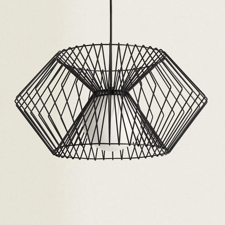 Kooi hanglamp met opaalglas e27 fitting rond 