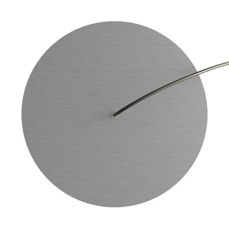 Grote plafondkap zilver 1 uitgang 400mm 