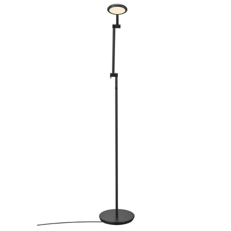 Zwarte staande LED vloerlamp verstelbaar met schakelaar & moodmaker Nordlux Bend 2112774003 - FOIR