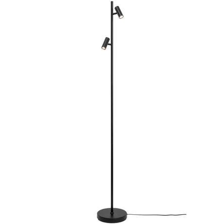 Vloerlamp Zwart LED Verstelbaar Moodmaker Omari 141 cm - FOIR