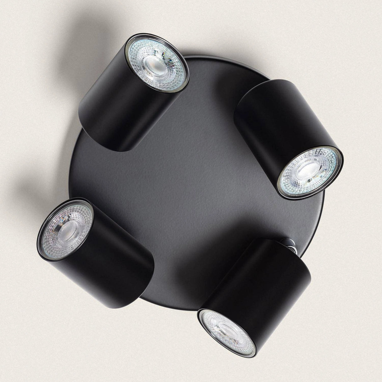 Plafondspot zwart verstelbaar 'Dirk' GU10 led lamp