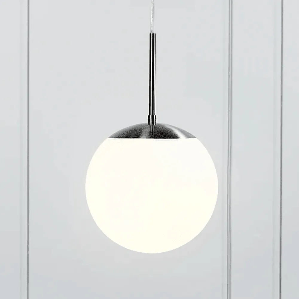 Hanglamp opaal glas e27 fitting modern rond led