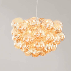 Hanglamp glas By Rydens 'Gross' amber groot handgemaakt 50 cm - FOIR