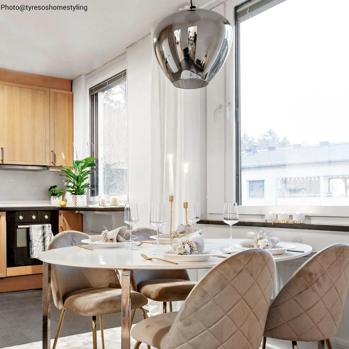 Grote hanglamp design rookglas e27 fitting